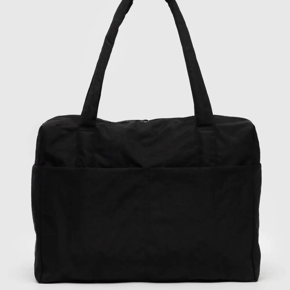 Baggu Cloud Carry-On Black Washable Nylon Packable Travel Bag